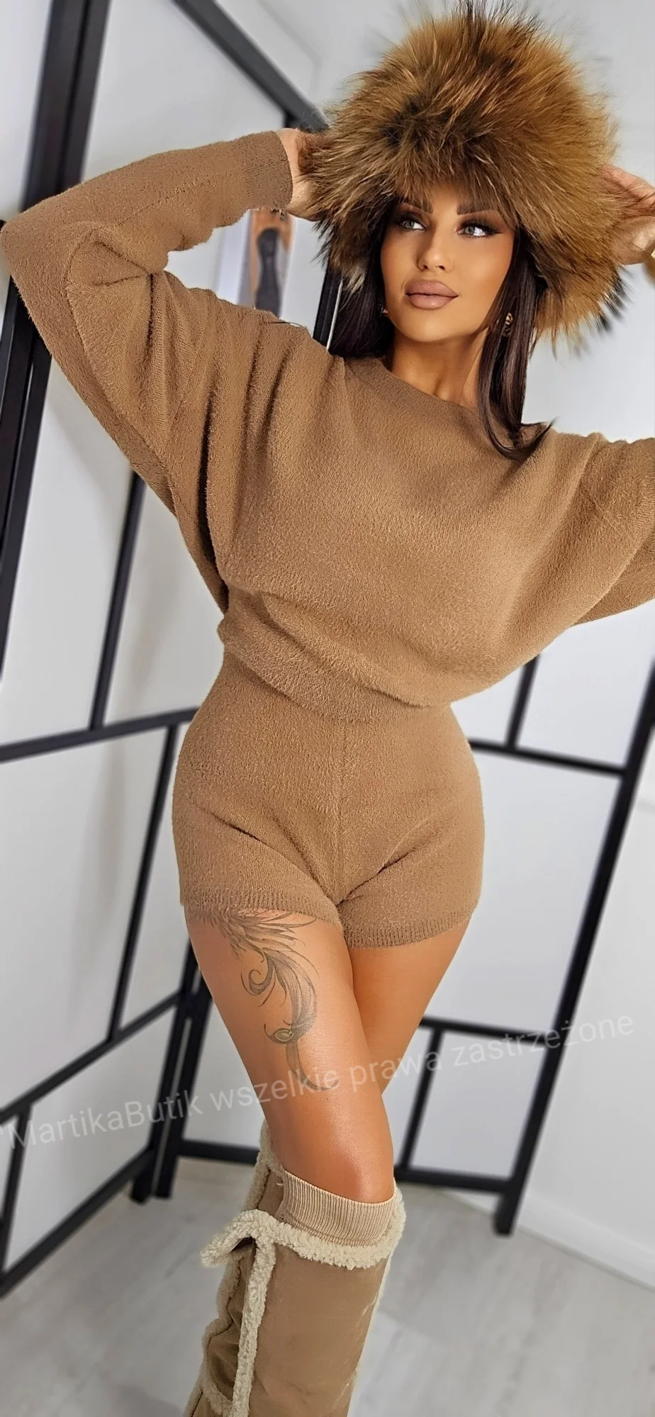 Komplet PLUSH camel M.TISSU