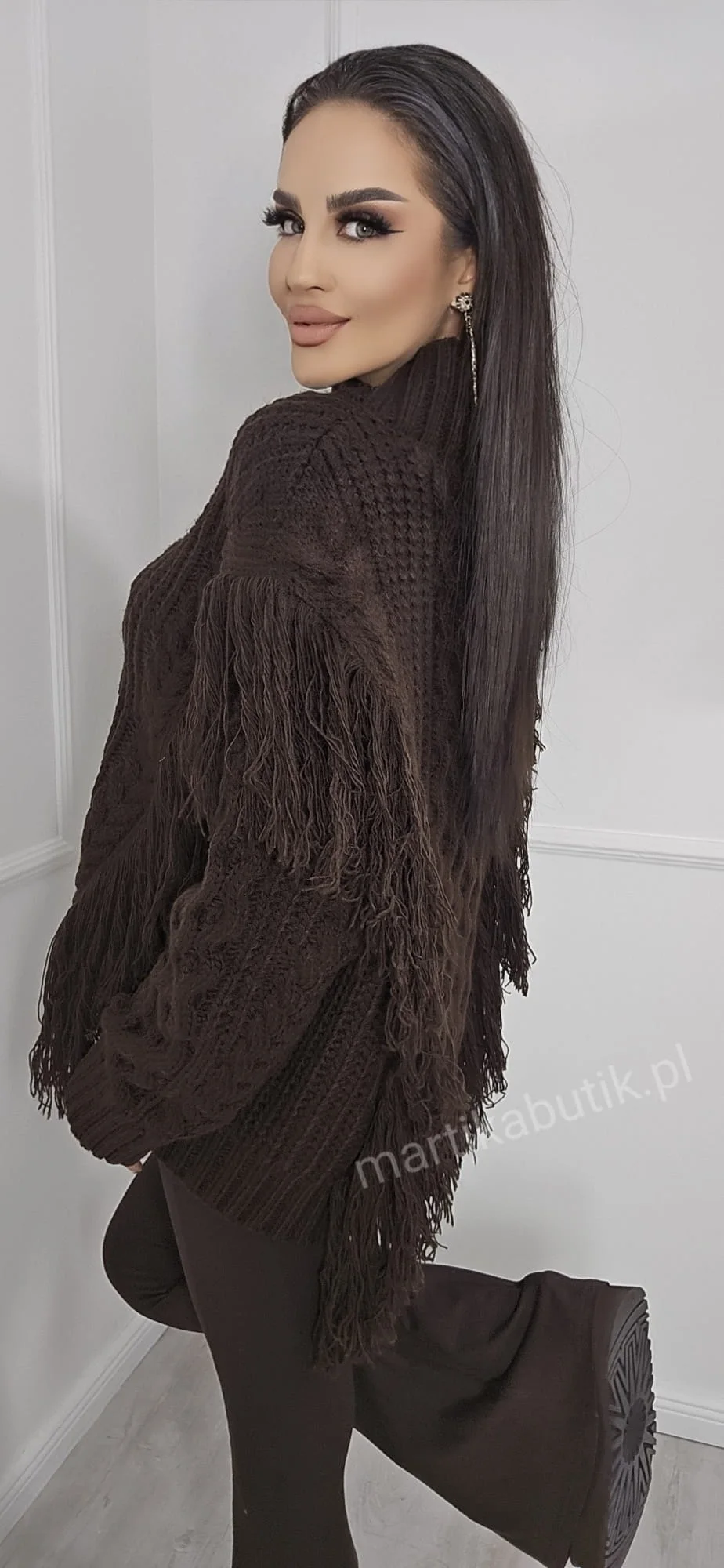 Sweter Boho czekolada La Milla