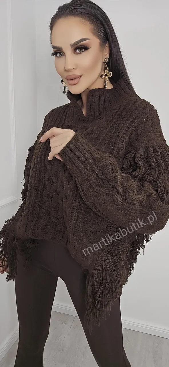 Sweter Boho czekolada La Milla