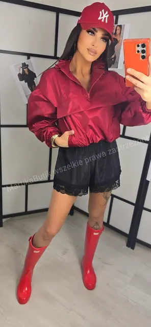 Bluza ortalionowa Urban czerwona LA MILLA