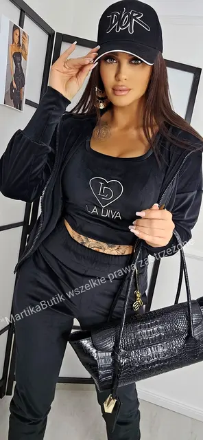 Dres 3 części czarny La Diva
