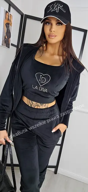 Dres 3 części czarny La Diva