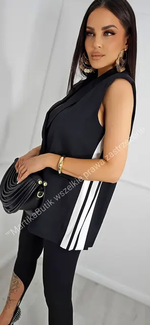 Kamizelka marynarkowa oversize czarna