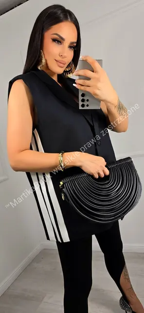 Kamizelka marynarkowa oversize czarna