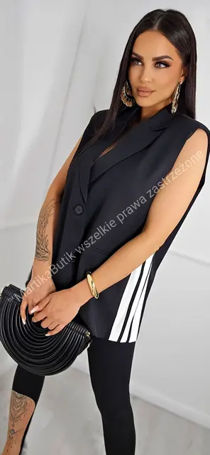 Kamizelka marynarkowa oversize czarna