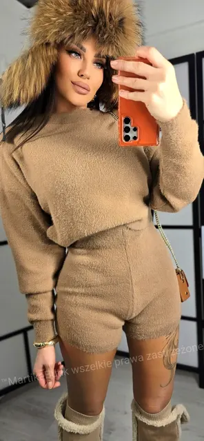 Komplet PLUSH camel M.TISSU