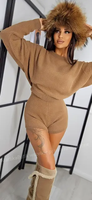 Komplet PLUSH camel M.TISSU
