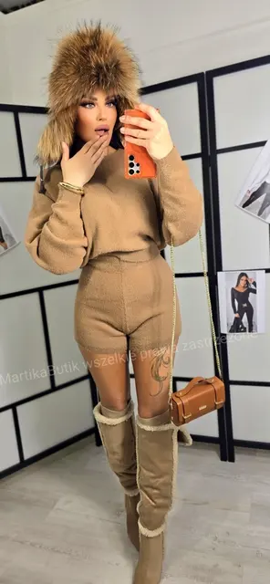 Komplet PLUSH camel M.TISSU