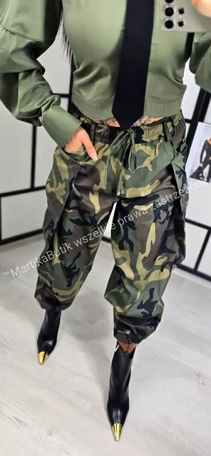 Koszula D'or z krawatem khaki