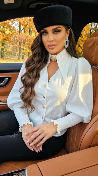 Koszula GOLDEN CHIC biała LA DIVA