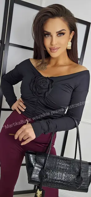 Legginsy dzwony bordo tył marszczony LA DIVA