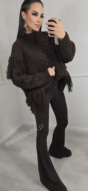 Sweter Boho czekolada La Milla
