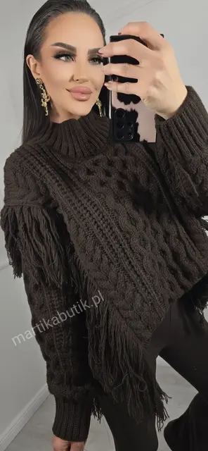 Sweter Boho czekolada La Milla
