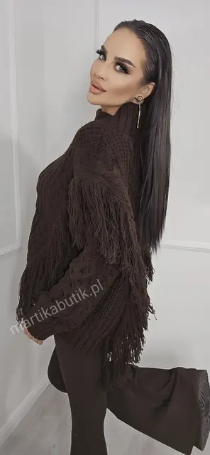 Sweter Boho czekolada La Milla
