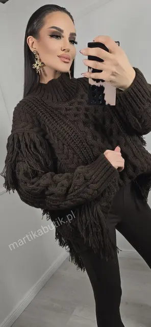 Sweter Boho czekolada La Milla