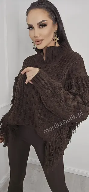 Sweter Boho czekolada La Milla