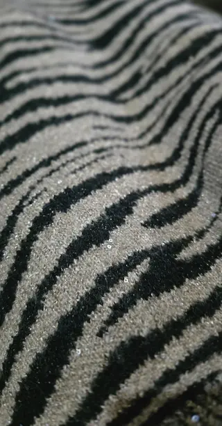 Sweter zebra z połyskiem